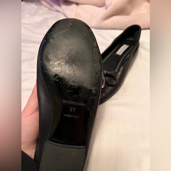 Balenciaga leather Bow Ballet flats - Picture 5 of 5